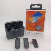 J13 Type C Dual Wireless Lavalier Microphone with Charging Case Video Recording Mic